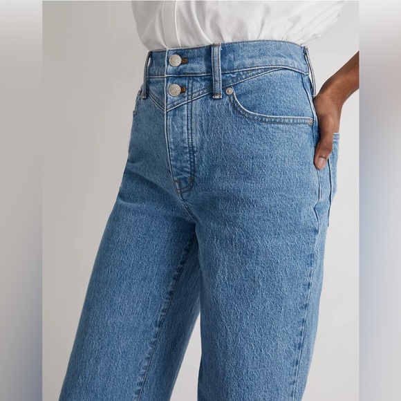COPY - Madewell the perfect vintage wide-leg Jean in harden wash button fly edi… - Picture 9 of 16